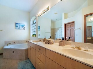 Master bathroom of the villa in Cape Coral, FL