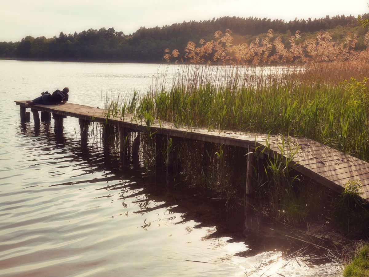 Badesteg amDambecker See