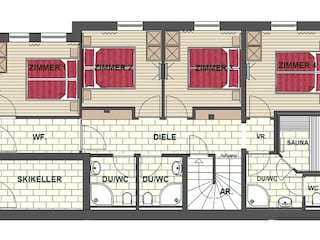 Chalet de ski Hochkrimml Plan d'étage 9