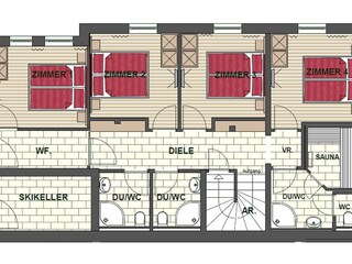 Chalet per sciare Hochkrimml Pianta del piano 21