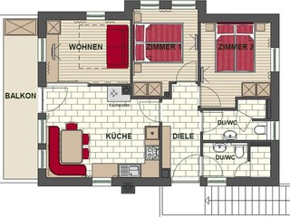 Chalet per sciare Hochkrimml Pianta del piano 21