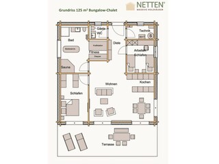 Chalet Daun Grundriss 35