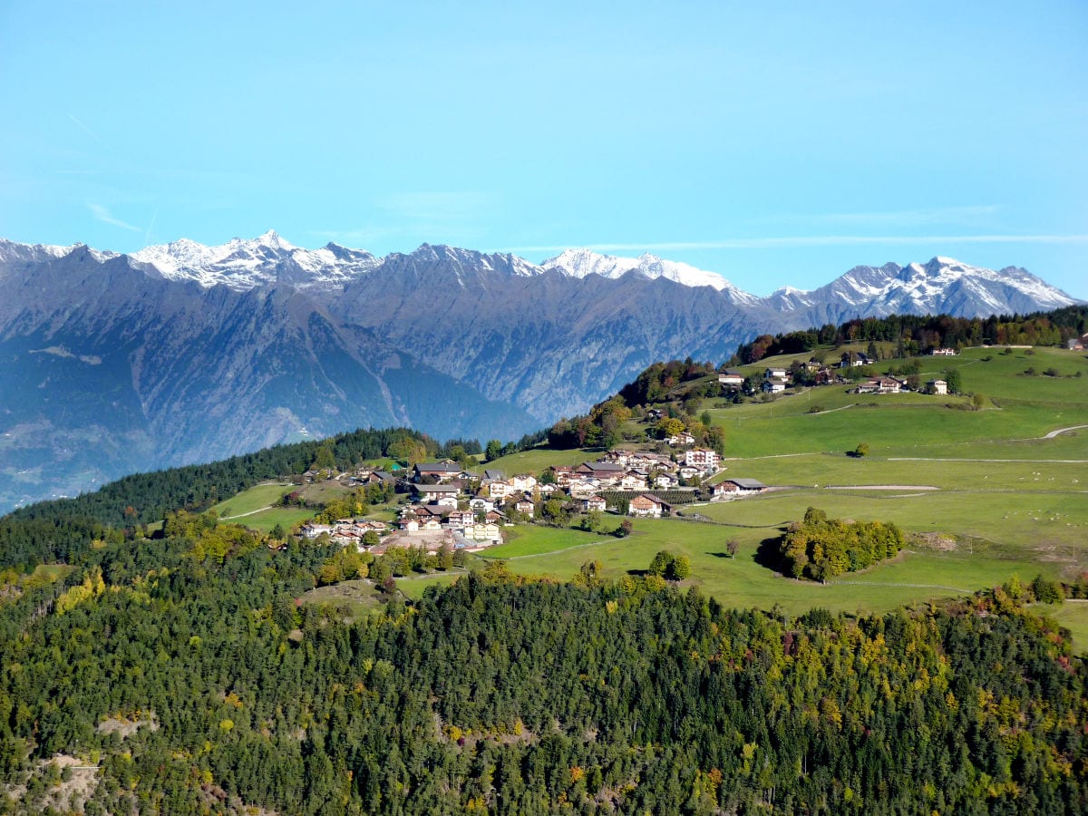 Schlaneid auf 1100m Meereshöhe zwischen Bozen und Meran