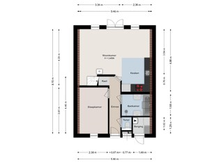 Cottage Gramsbergen Grundriss 16