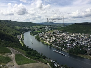 Blick auf die Ortsteile Kues und Andel