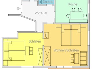 Vakantieappartement Rauris Grondplan 22