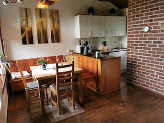 Küche mit  Sitzecke