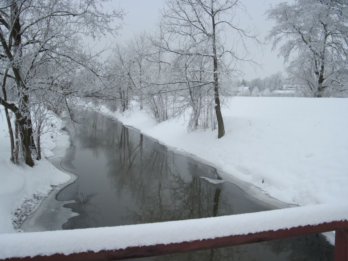 Winterlandschaft Lübben Nähe Ferienhaus