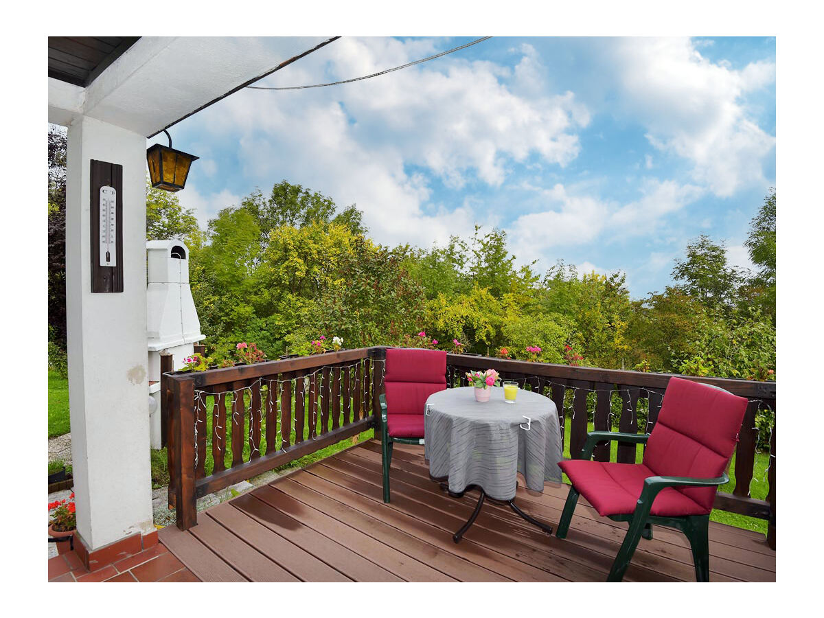 Terrasse am Ferienhaus