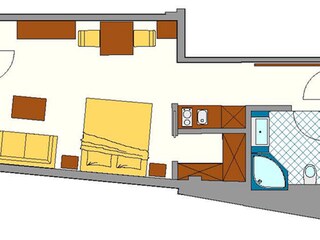 Zimmerskizze Apartment "Passer"