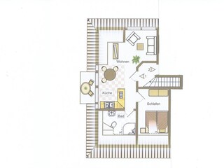 Grundriss Wohnung 1