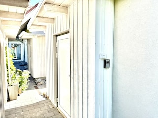 Separater und abschließbarer Fahrradschuppen