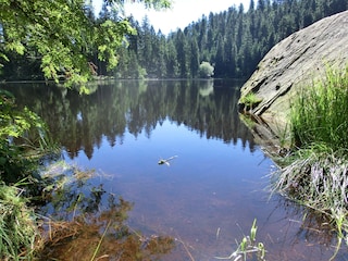 Der idyllische Glaswaldsee am Ende unseres Seitentals