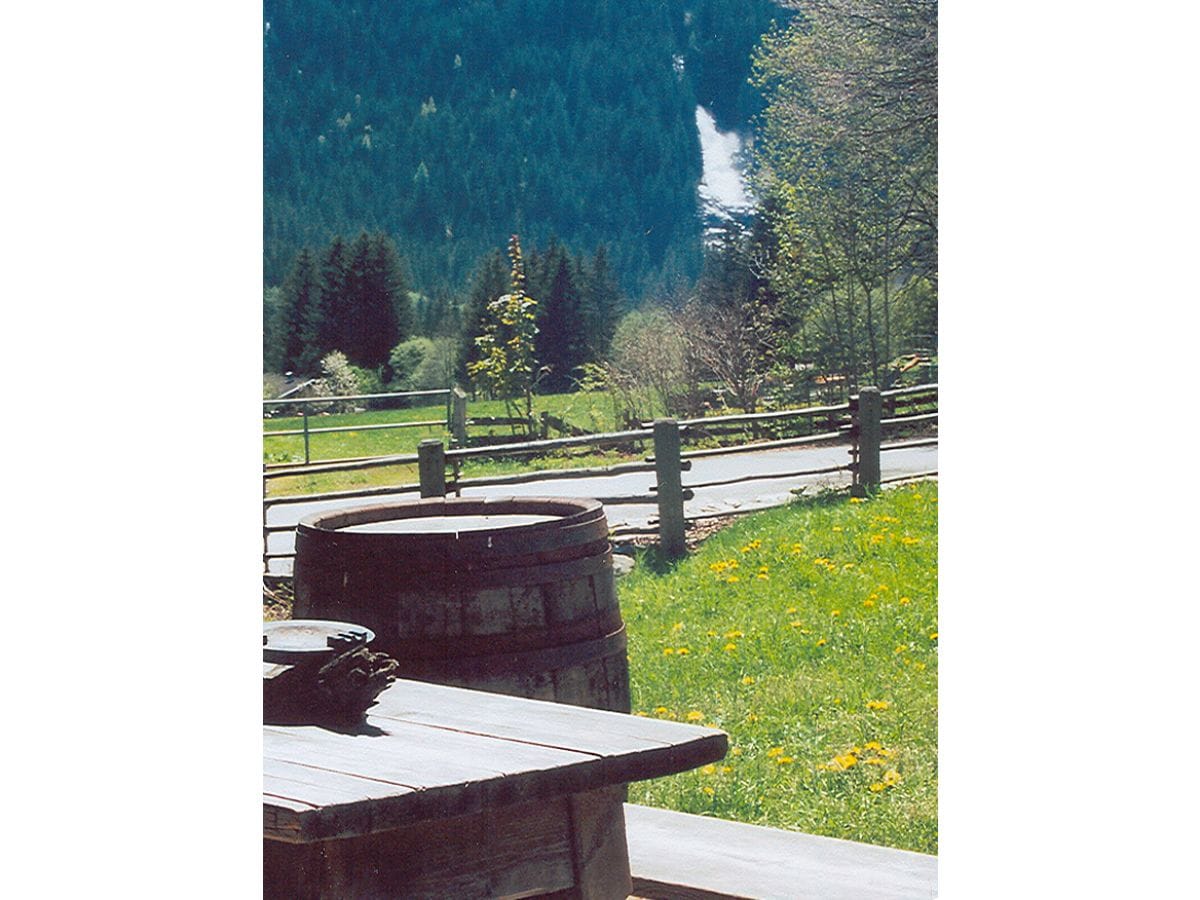 Blick vom Wallner Haus auf die Wasserfälle