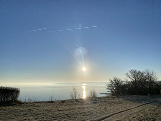 Morgens im Winter an der Steilküste