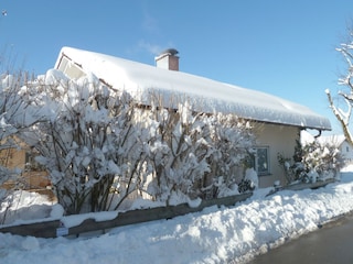 Das Ferienhaus im Winter