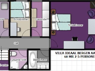 Villa Bergen aan Zee Pianta del piano 30