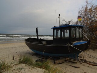 Schiff am Strand