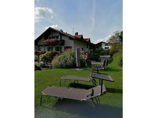 Garten mit Liegen