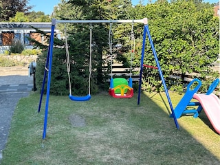 Sandkiste im Garten