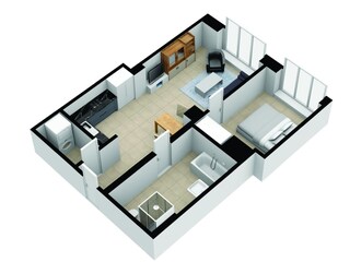 Vakantieappartement Borkum Grondplan 21