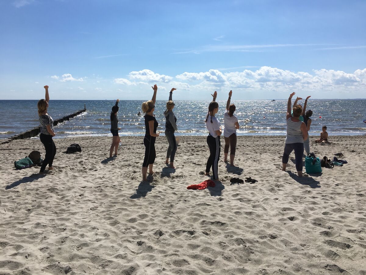 Yoga am Strand