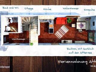 Vakantieappartement Unterach am Attersee Grondplan 29