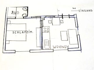 Grundriss Ferienwohnung die Kleine