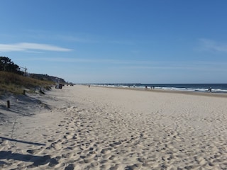 Strand vor dem Haus