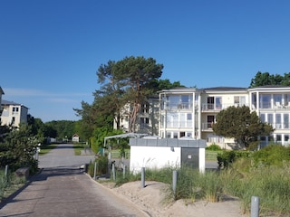 Strandzugang vor dem Haus