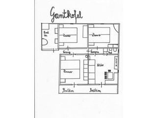 Vakantieappartement Tisens Grondplan 19