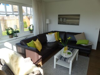 Wohnzimmer mit Kamin