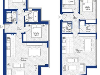 Appartamento per vacanze Gargellen Pianta del piano 27