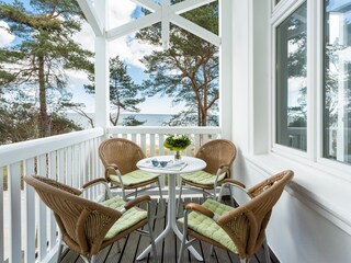 Balkon mit Ostseeblick