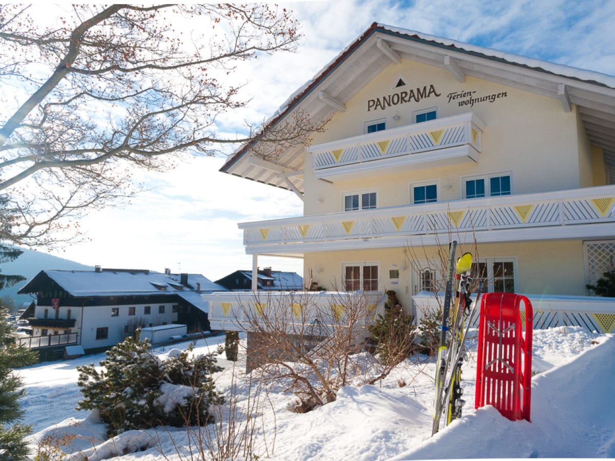 Ansicht der Ferienwohnung im Winter