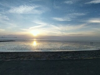 Sonnenuntergang am Friesenstrand