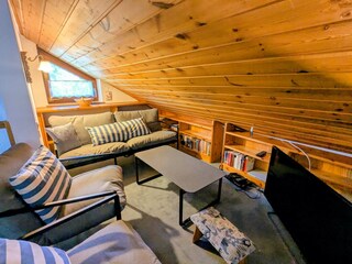 Cosy TV viewing area