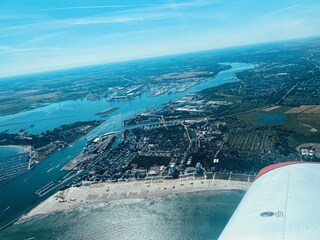 Flug über Warnemünde