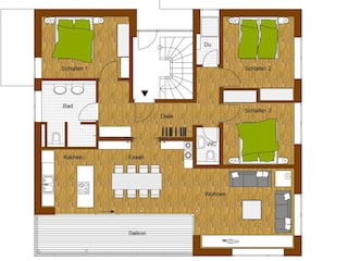 Vakantieappartement Bolsterlang Grondplan 32