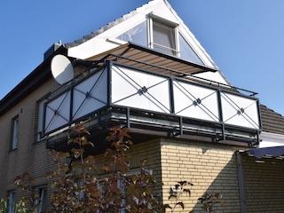 Sonnenterrasse von unten gesehen