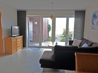 Wohnzimmer mit Terrasse