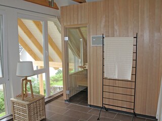 Haus Nordwind in Röbel an der Müritz - Sauna im OG