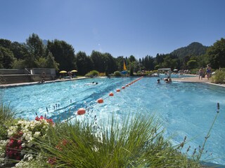 Freizeitbad Fischen (5 min entfernt)