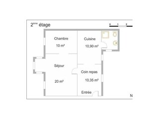 Appartamento per vacanze Kaysersberg Pianta del piano 2
