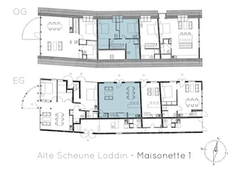 Maisonette für 8 Personen