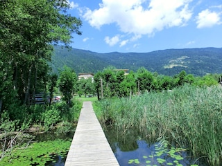 Impressionen vom Bootssteg der Appartementanlage