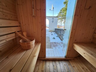 Sauna mit Seeblick - Winterstimmung pur!