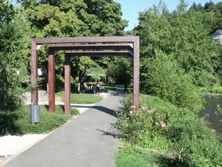 Kirn "Living on the river", local recreation area Schülerkiesel