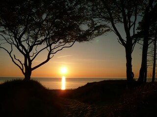 Sonnenuntergang am Weststrand
