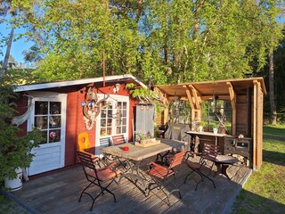 Terrasse mit Grill an Südseite